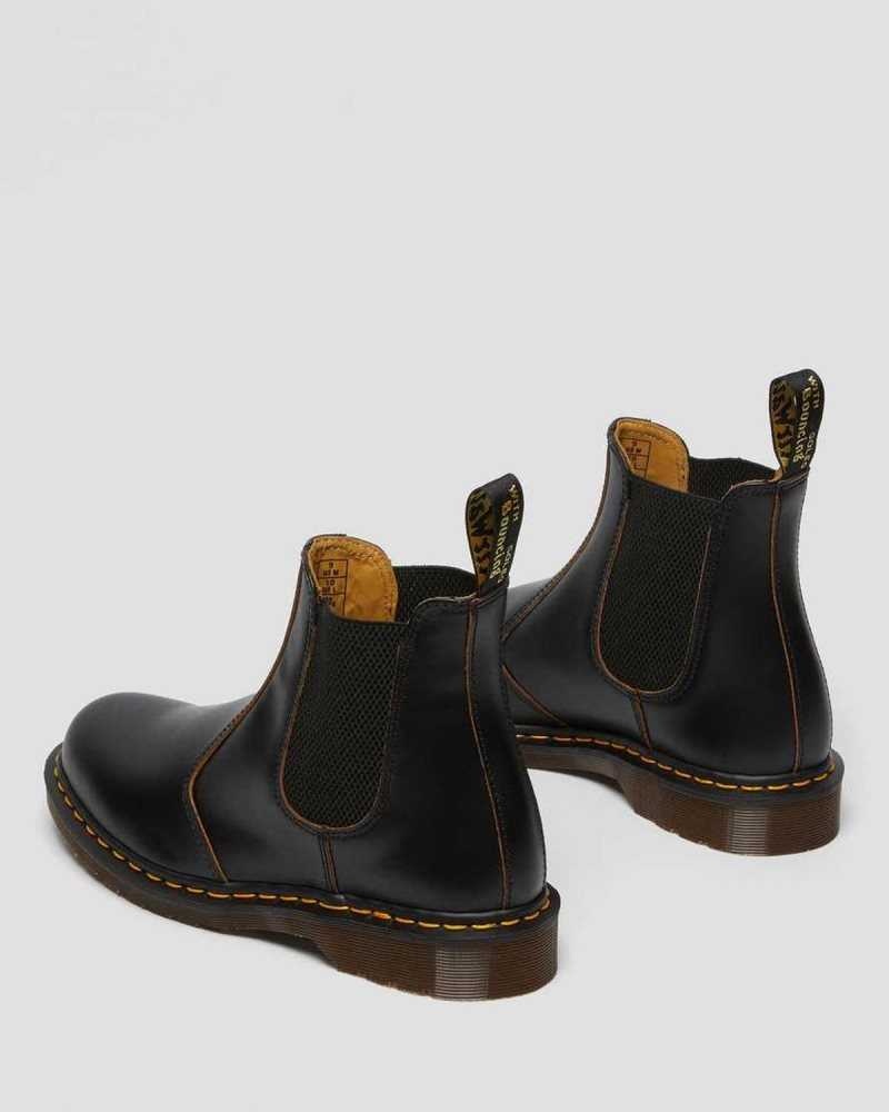 Black Dr. Martens 2976 Vintage Chelsea Boots | TSODR6470