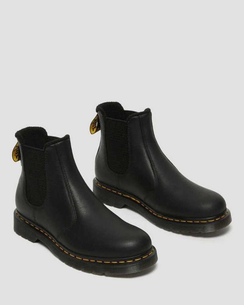 Black Dr. Martens 2976 Warmwair Leather Chelsea Boots | HOCJK1340