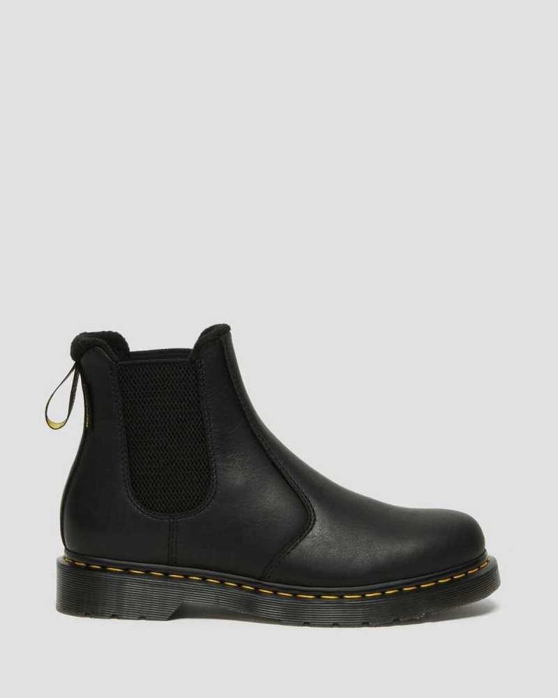 Black Dr. Martens 2976 Warmwair Leather Chelsea Boots | HOCJK1340