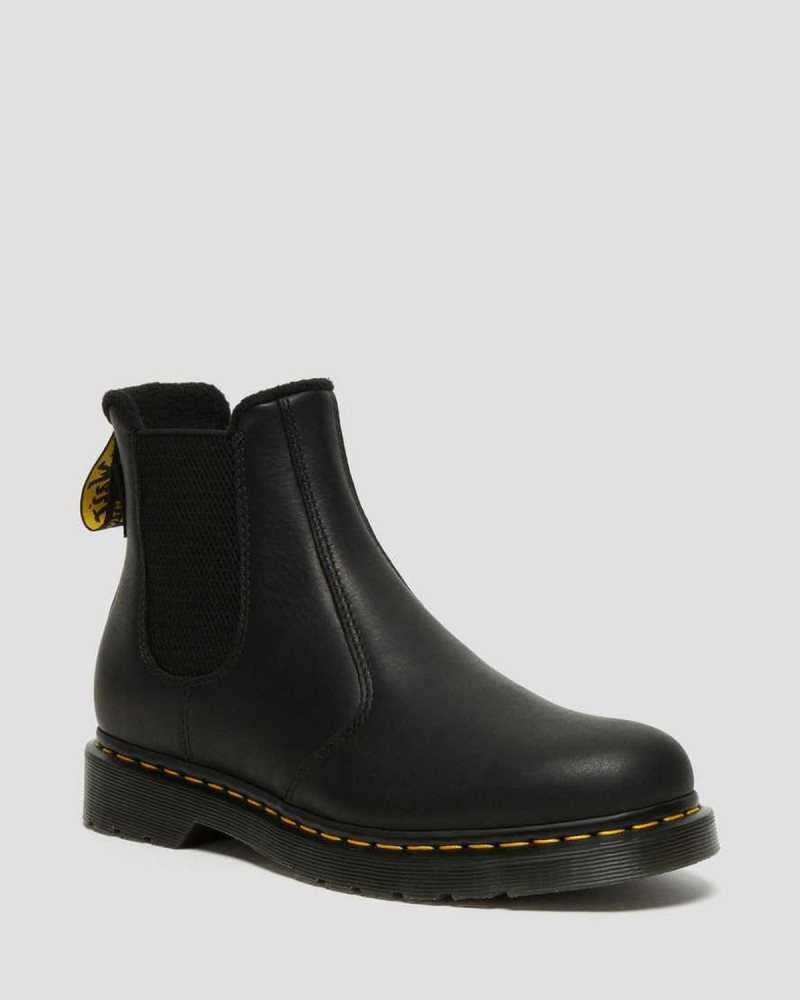 Black Dr. Martens 2976 Warmwair Leather Chelsea Boots | HOCJK1340