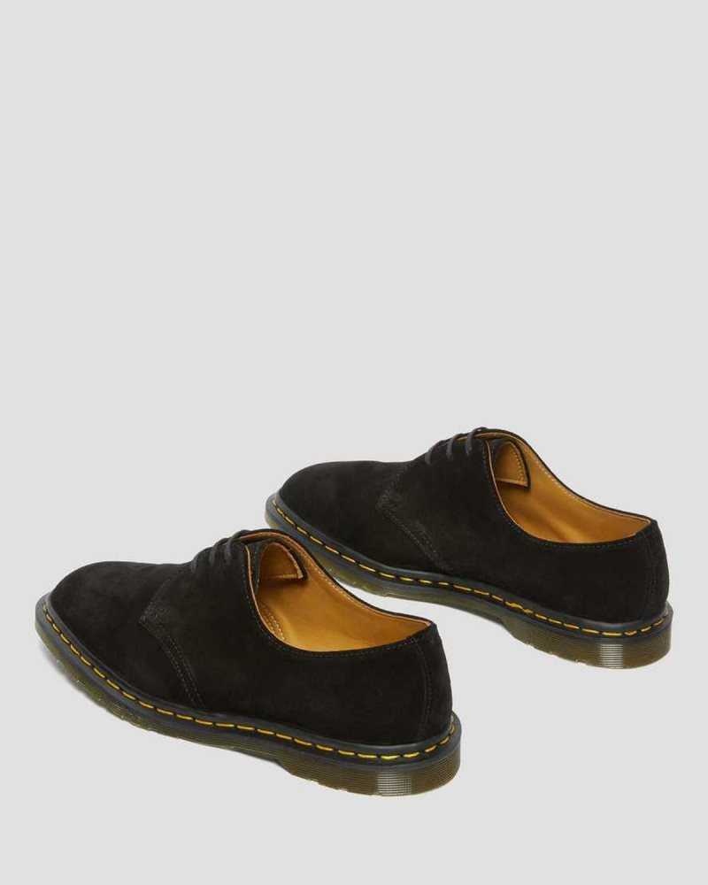 Black Dr. Martens Archie II Suede Oxford Shoes | TDESV7453