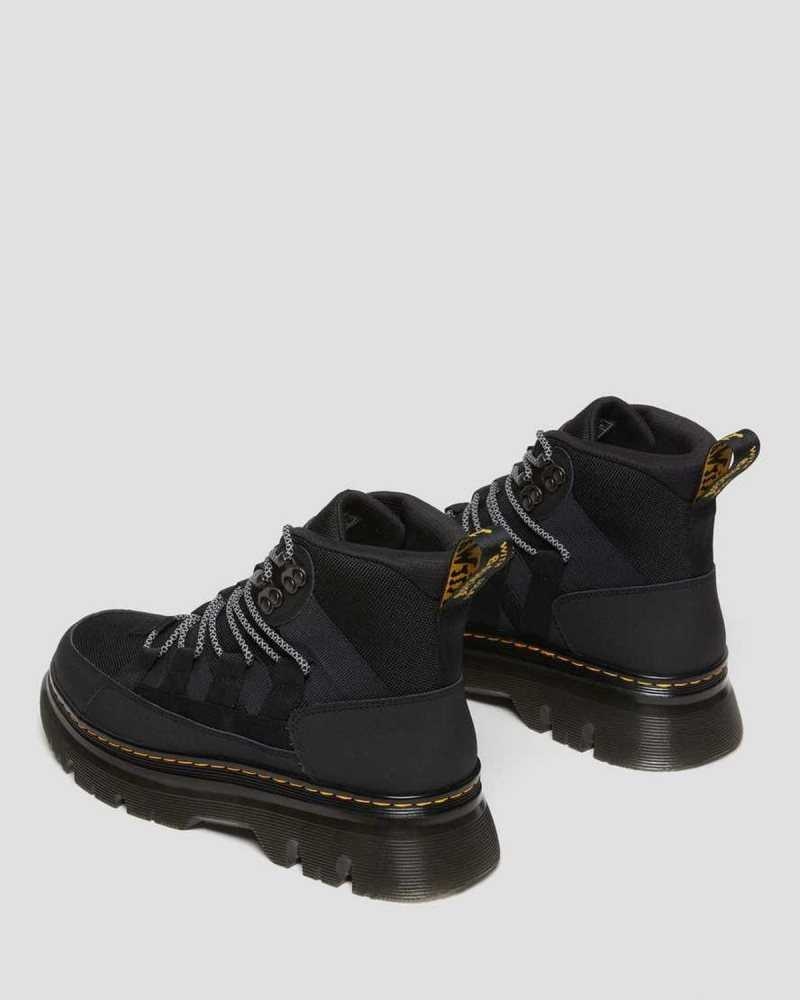 Black Dr. Martens Boury Leather Casual Boots | GUOIV9507