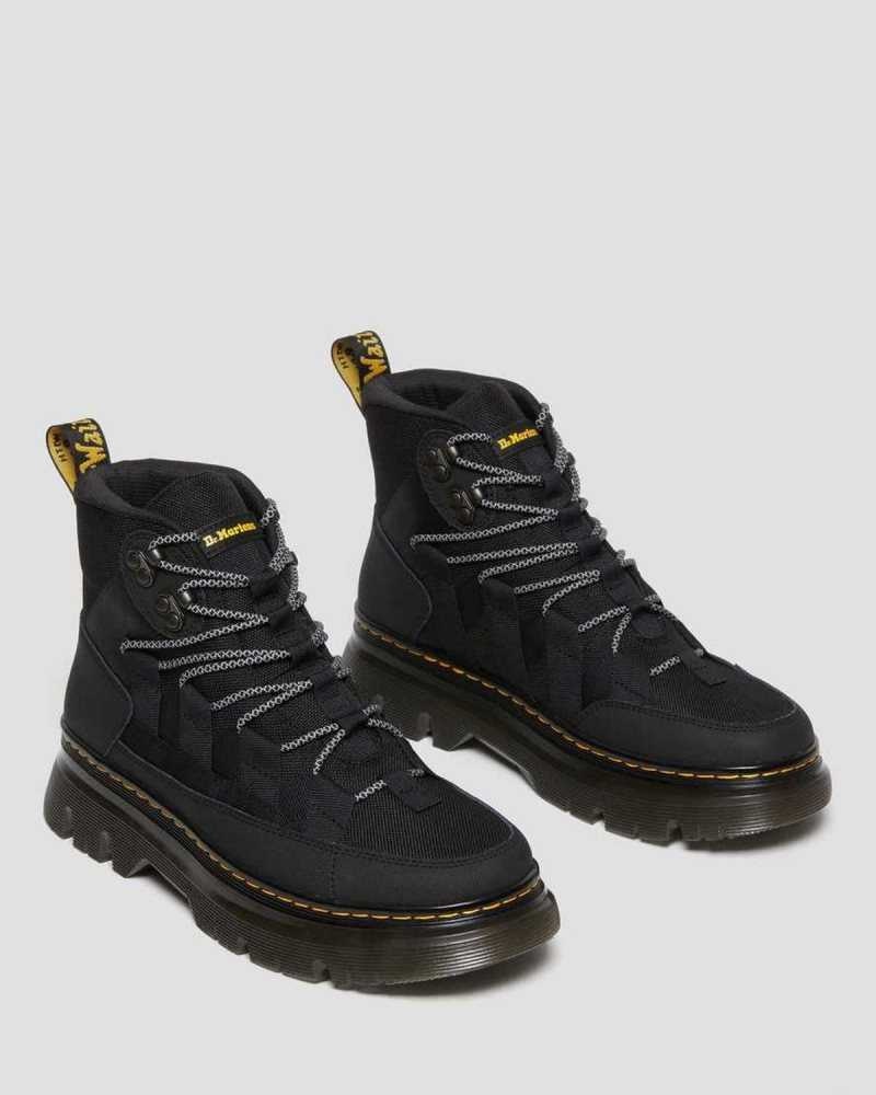 Black Dr. Martens Boury Leather Casual Boots | GUOIV9507