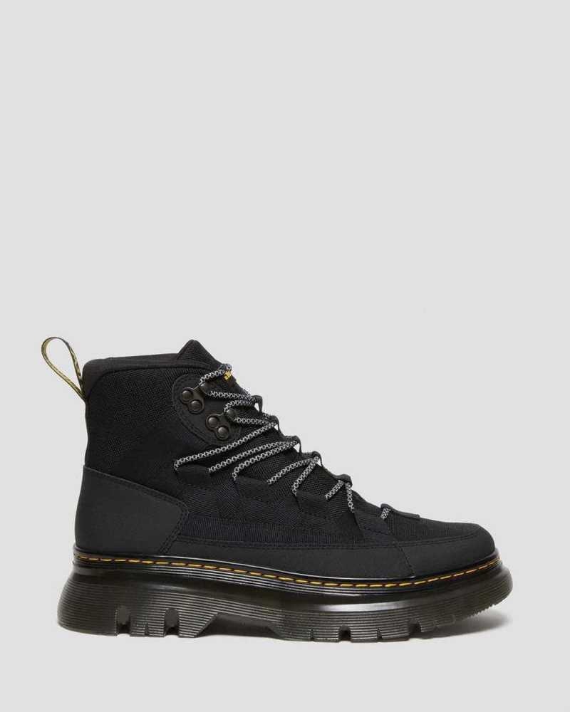 Black Dr. Martens Boury Leather Casual Boots | GUOIV9507