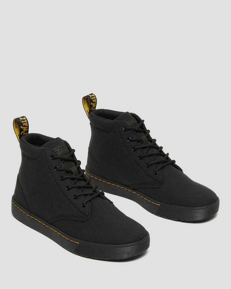 Black Dr. Martens Cairo Canvas Chukka Boots | LXJPM0294