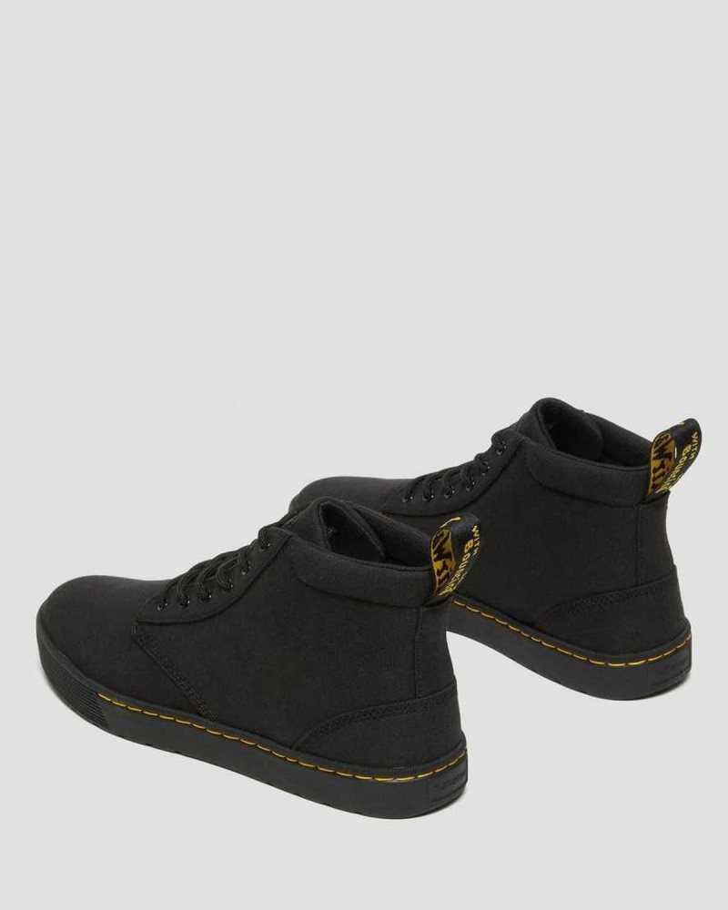 Black Dr. Martens Cairo Canvas Chukka Boots | LXJPM0294