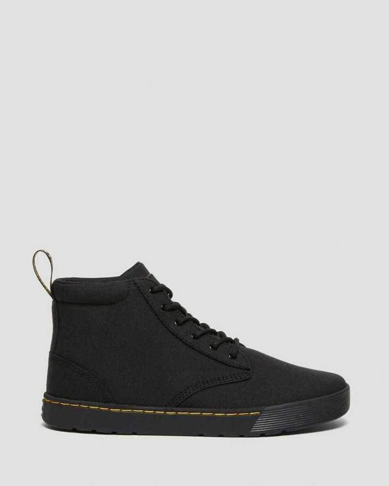 Black Dr. Martens Cairo Canvas Chukka Boots | LXJPM0294