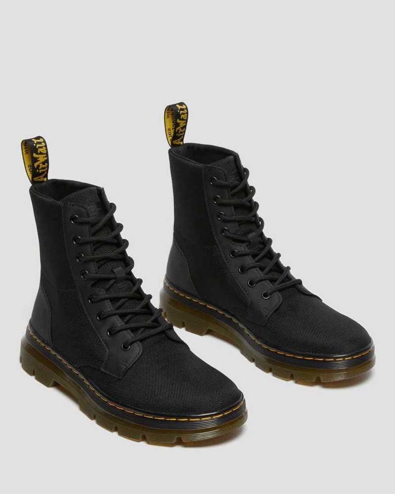 Black Dr. Martens Combs Poly Casual Boots | QYHGC7312