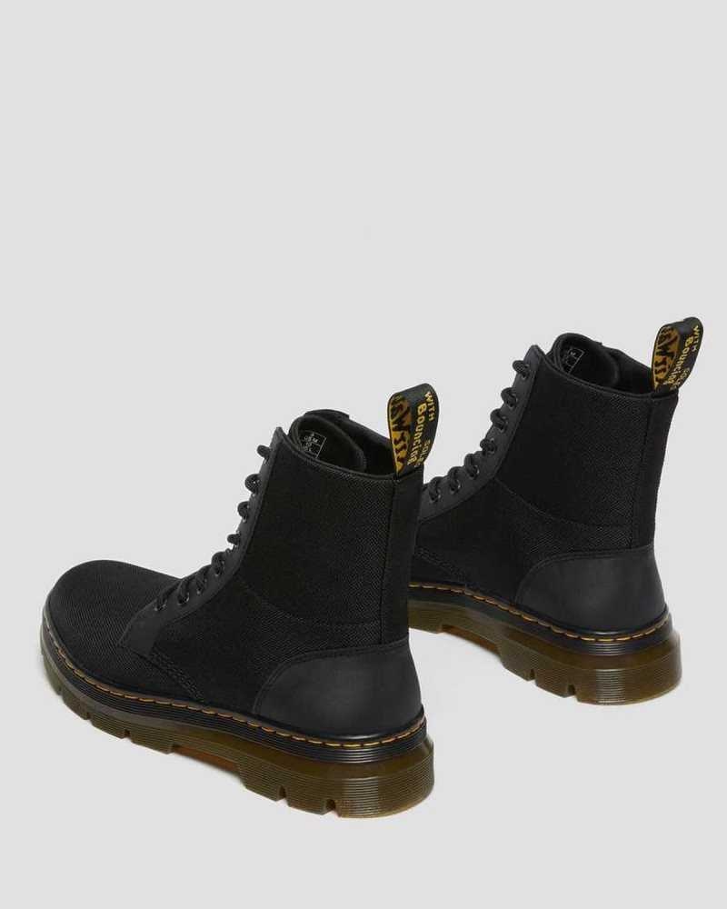 Black Dr. Martens Combs Poly Casual Boots | QYHGC7312