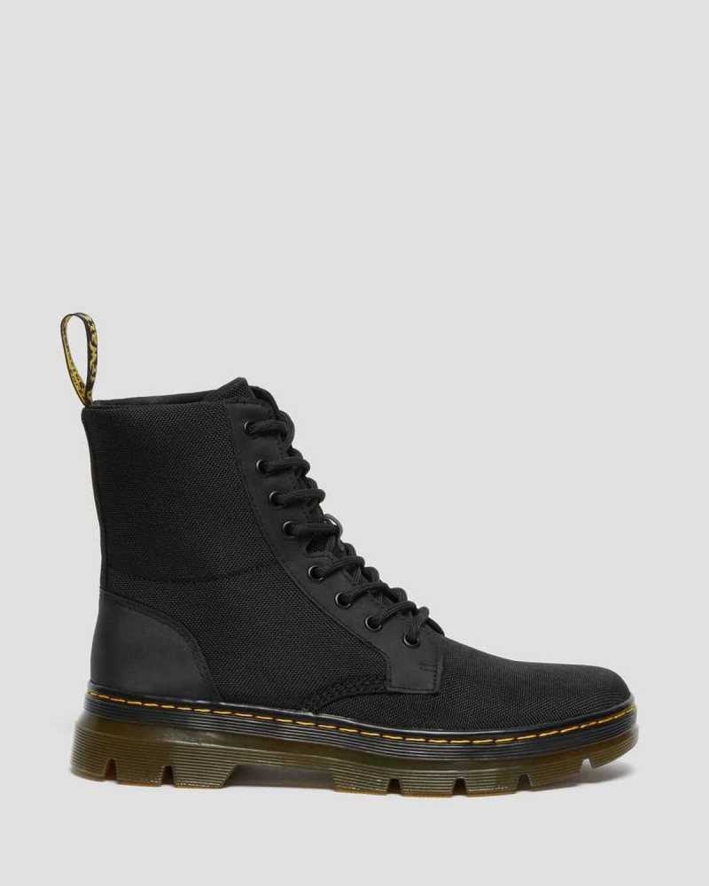 Black Dr. Martens Combs Poly Casual Boots | QYHGC7312