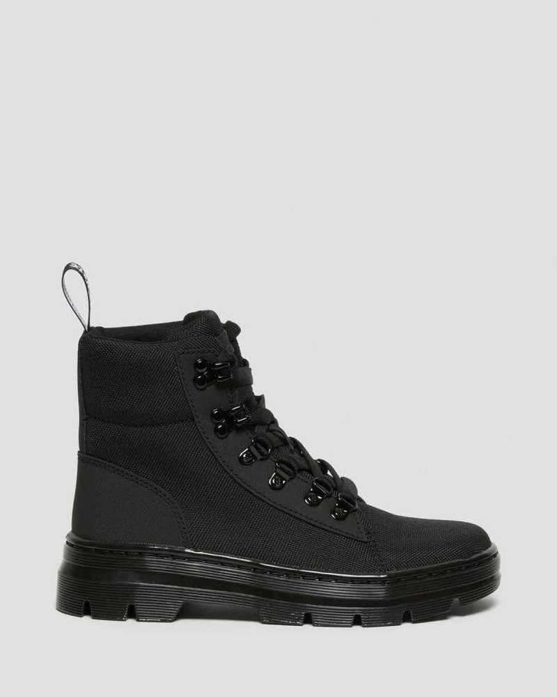 Black Dr. Martens Combs Poly Casual Boots | YWZRN4052