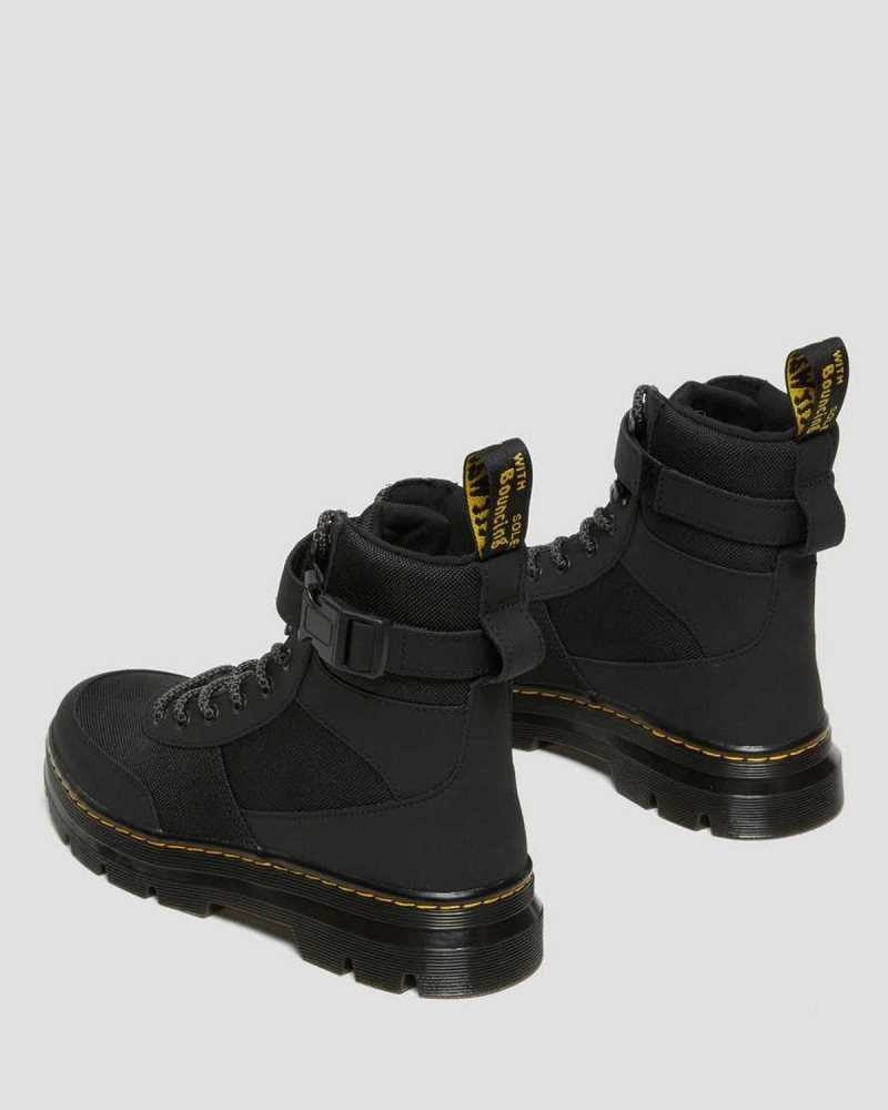 Black Dr. Martens Combs Tech Extra Tough Poly Casual Boots | SJMBY5476