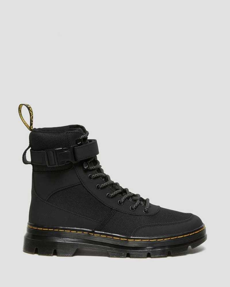 Black Dr. Martens Combs Tech Extra Tough Poly Casual Boots | SJMBY5476