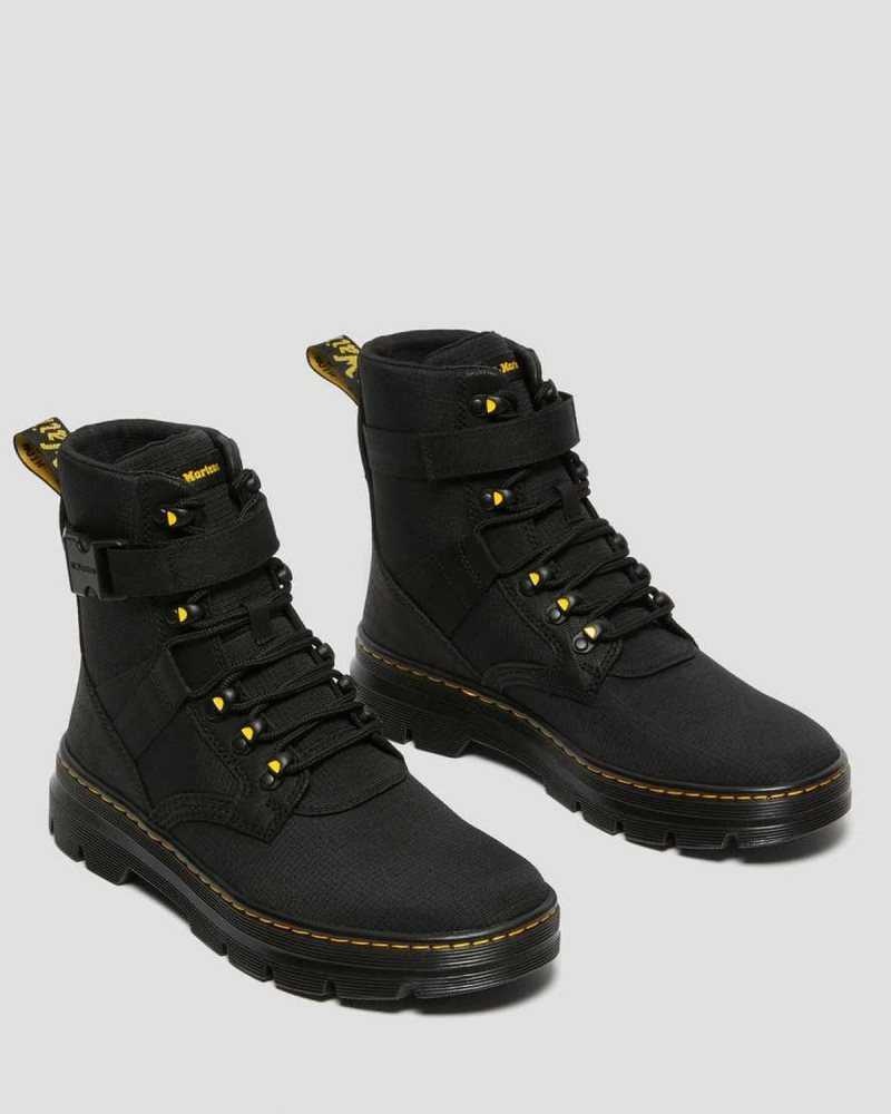 Black Dr. Martens Combs Tech II Poly Casual Boots | YHUZC6701