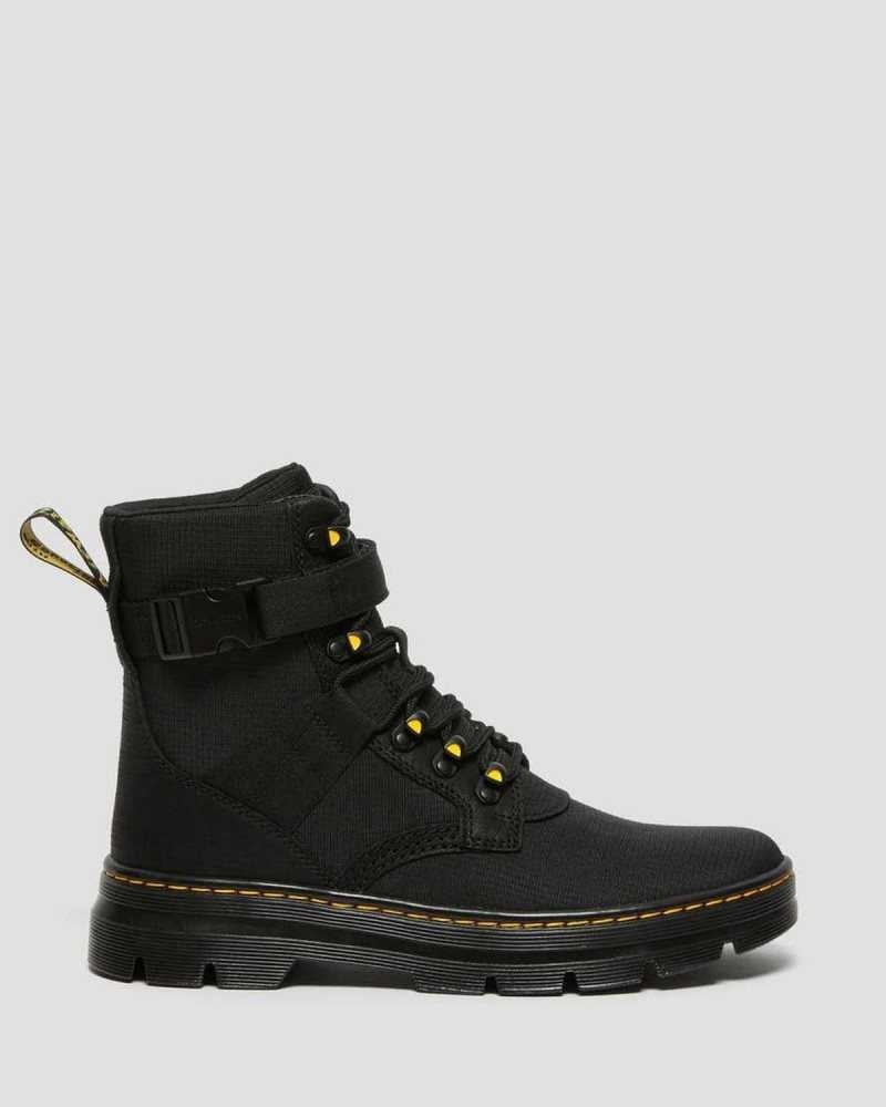 Black Dr. Martens Combs Tech II Poly Casual Boots | YHUZC6701