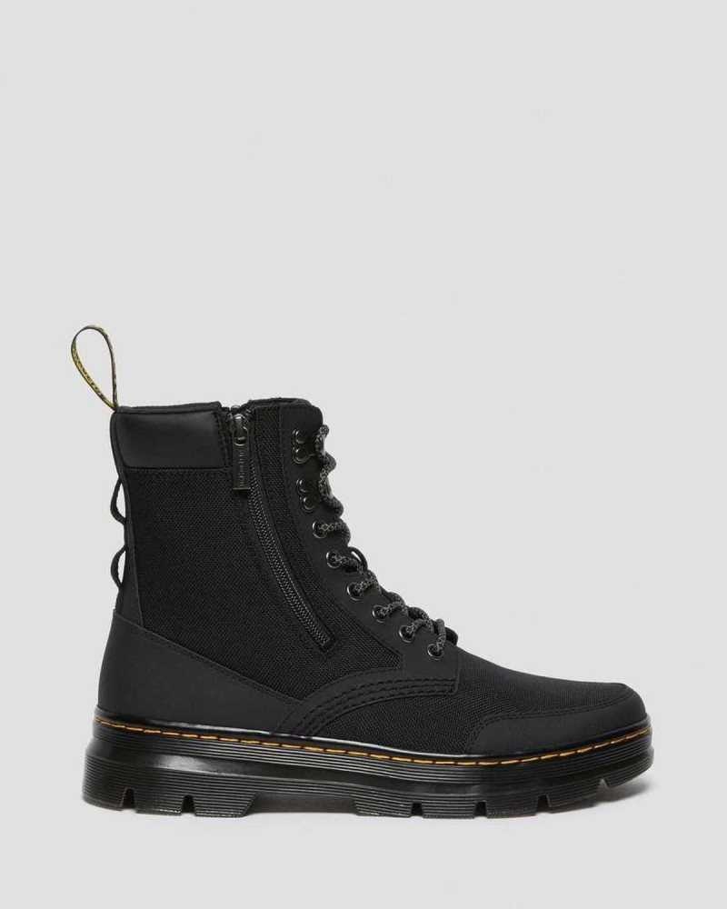 Black Dr. Martens Combs Zip Casual Boots | DTSEK0186