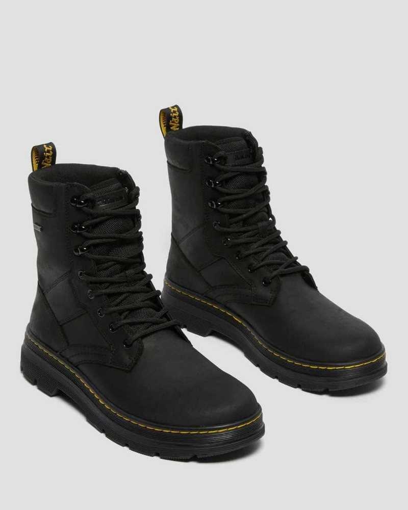 Black Dr. Martens Iowa Waterproof Poly Casual Boots | YEJLN2750