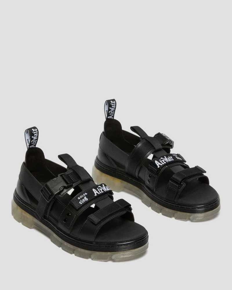 Black Dr. Martens Pearson Iced Casual Sandals | ZCWPM4291