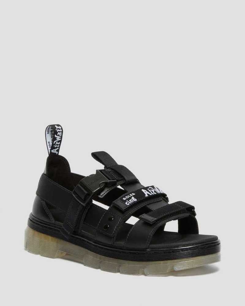 Black Dr. Martens Pearson Iced Casual Sandals | ZCWPM4291