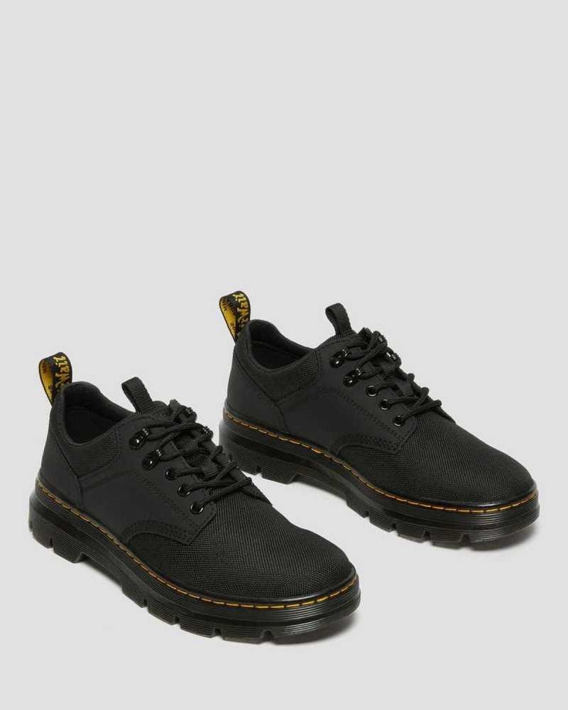 Black Dr. Martens Reeder Utility Shoes | BGENQ3945