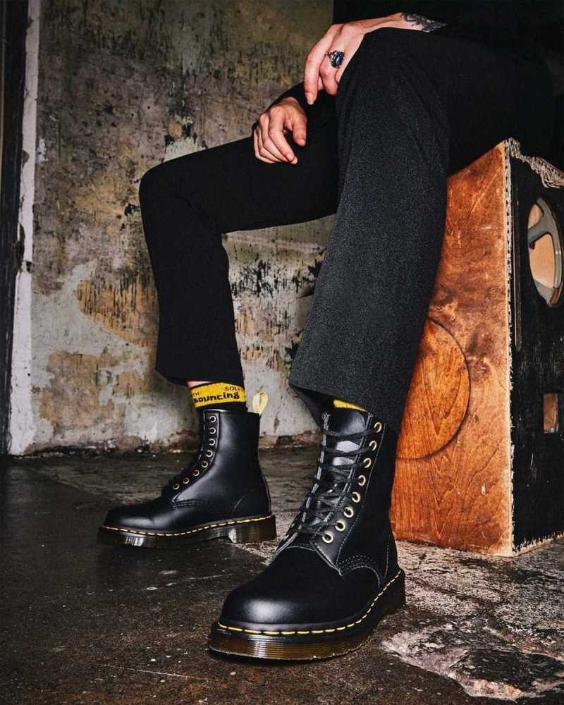 Black Dr. Martens Vegan 1460 Felix Lace Up Boots | RTABI7150