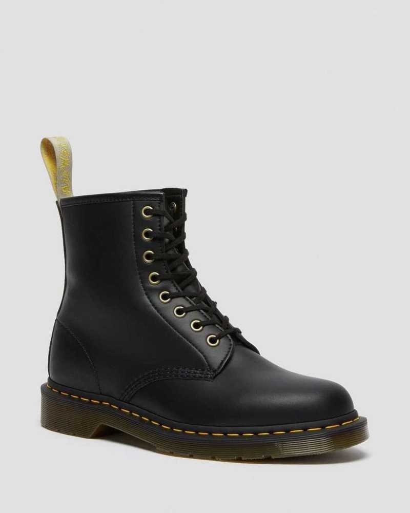 Black Dr. Martens Vegan 1460 Felix Lace Up Boots | RMTGN7492