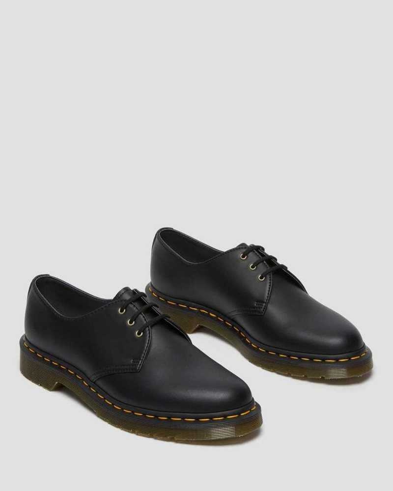 Black Dr. Martens Vegan 1461 Felix Oxford Shoes | QWZIP8402