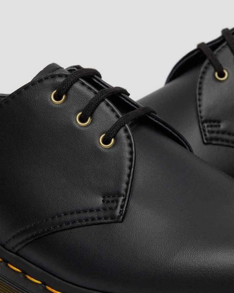 Black Dr. Martens Vegan 1461 Felix Oxford Shoes | KHVCT7068