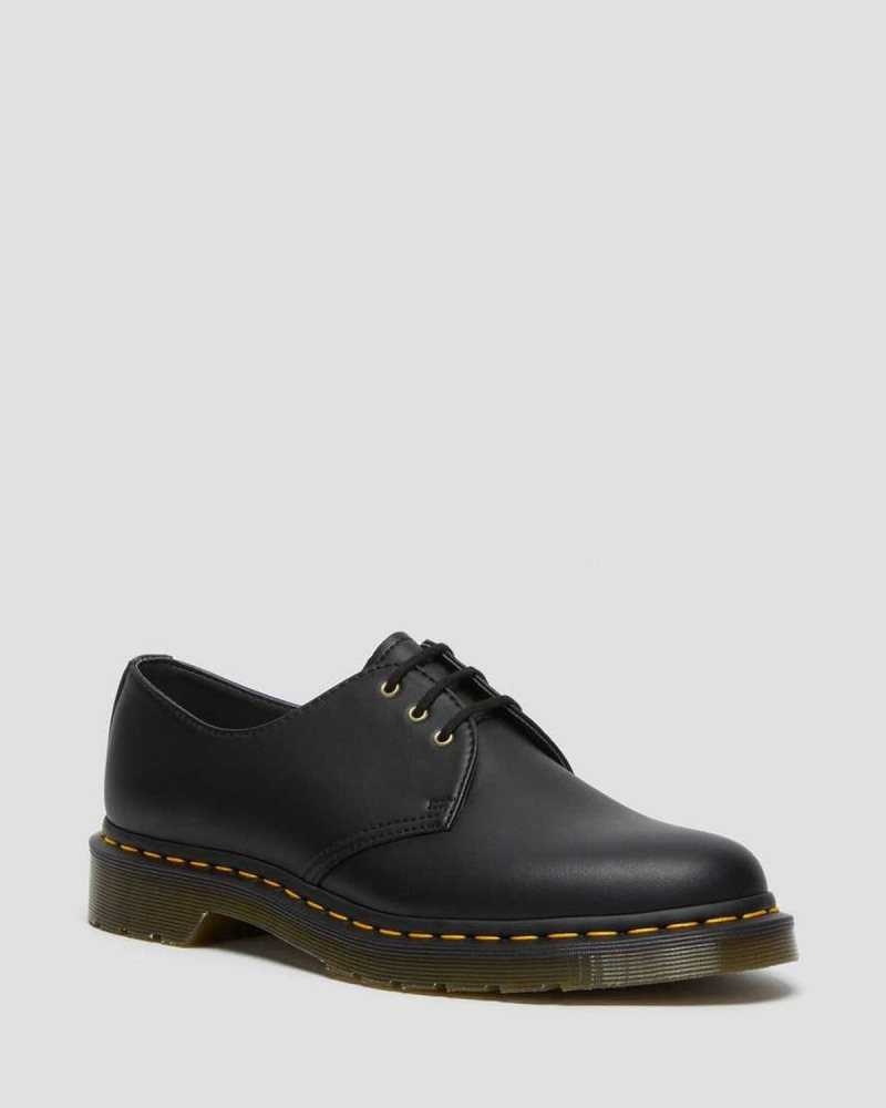 Black Dr. Martens Vegan 1461 Felix Oxford Shoes | KHVCT7068