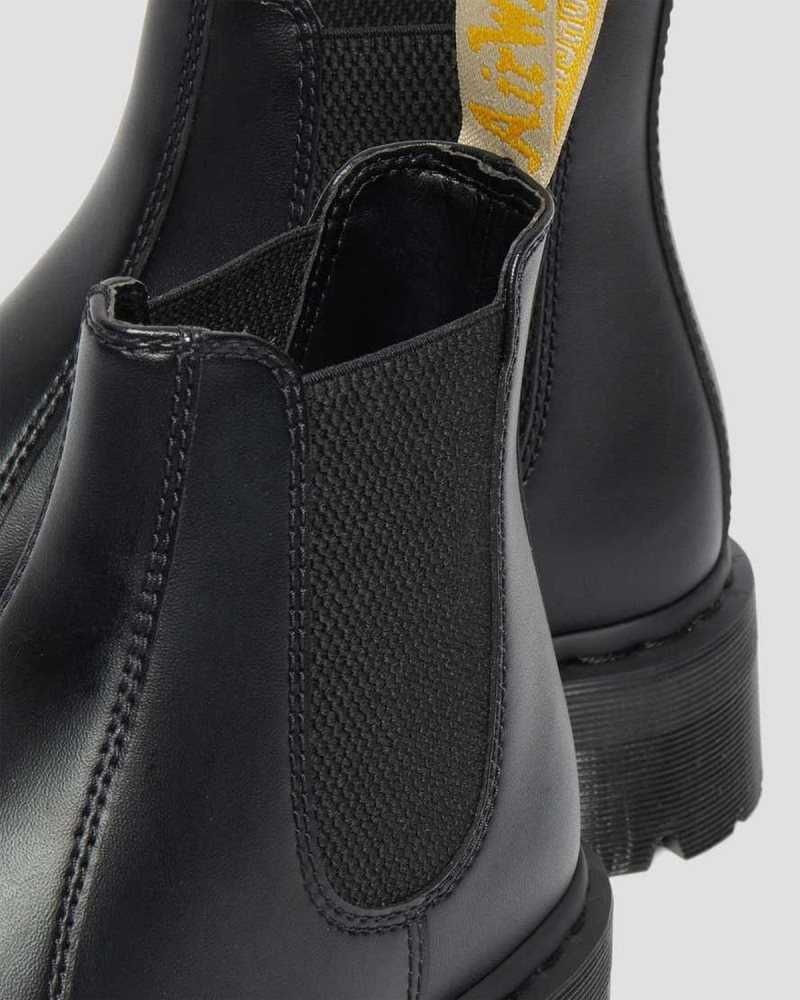 Black Dr. Martens Vegan 2976 Felix Platform Chelsea Boots | GYDTN3746