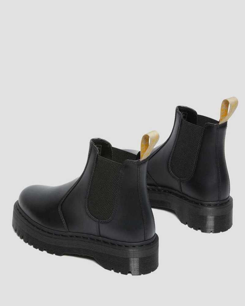 Black Dr. Martens Vegan 2976 Felix Platform Chelsea Boots | GYDTN3746