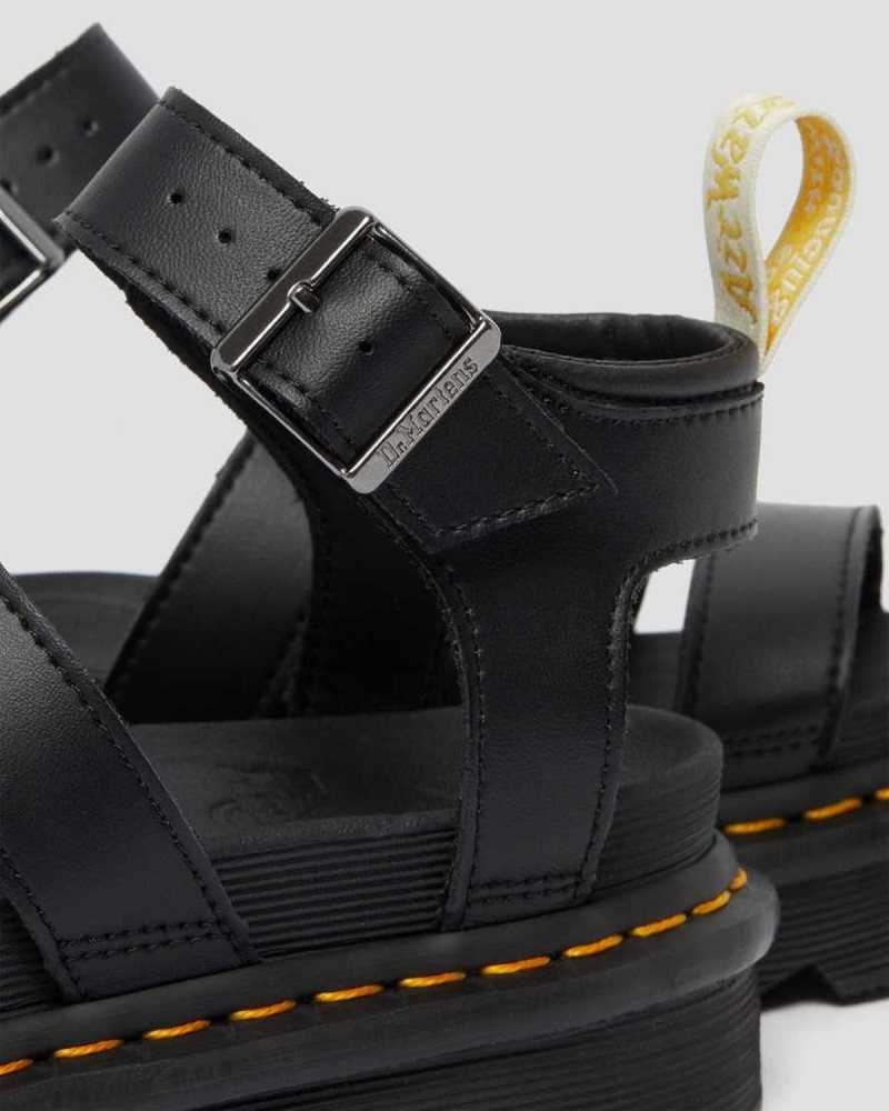 Black Dr. Martens Vegan Blaire Felix Gladiator Sandals | FBLEW0397