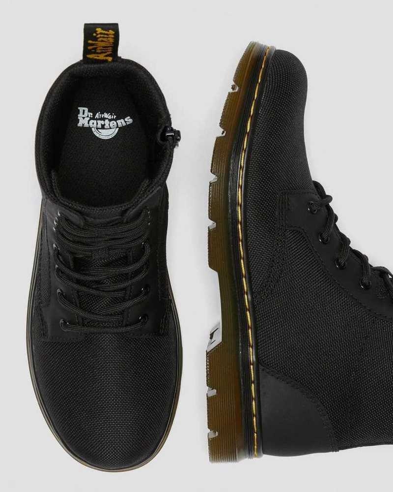 Black Dr. Martens Youth Combs Extra Tough Poly Casual Boots | SFPAB5741