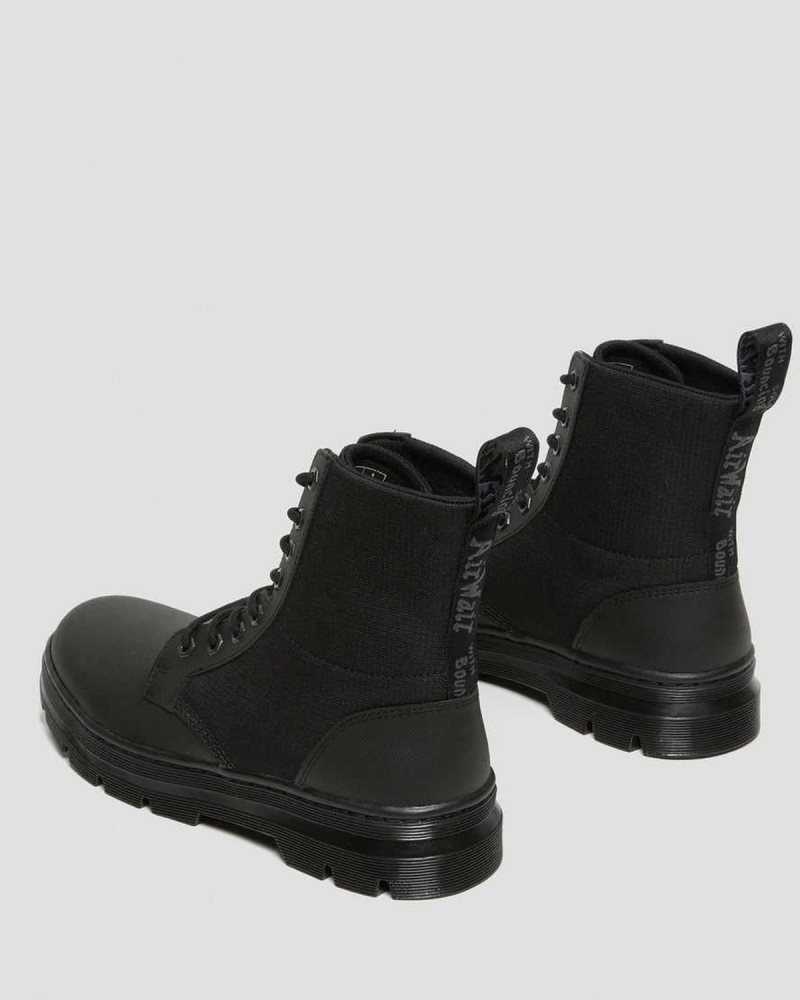 Black / Black Dr. Martens Combs II Poly Casual Boots | LKOVE6043