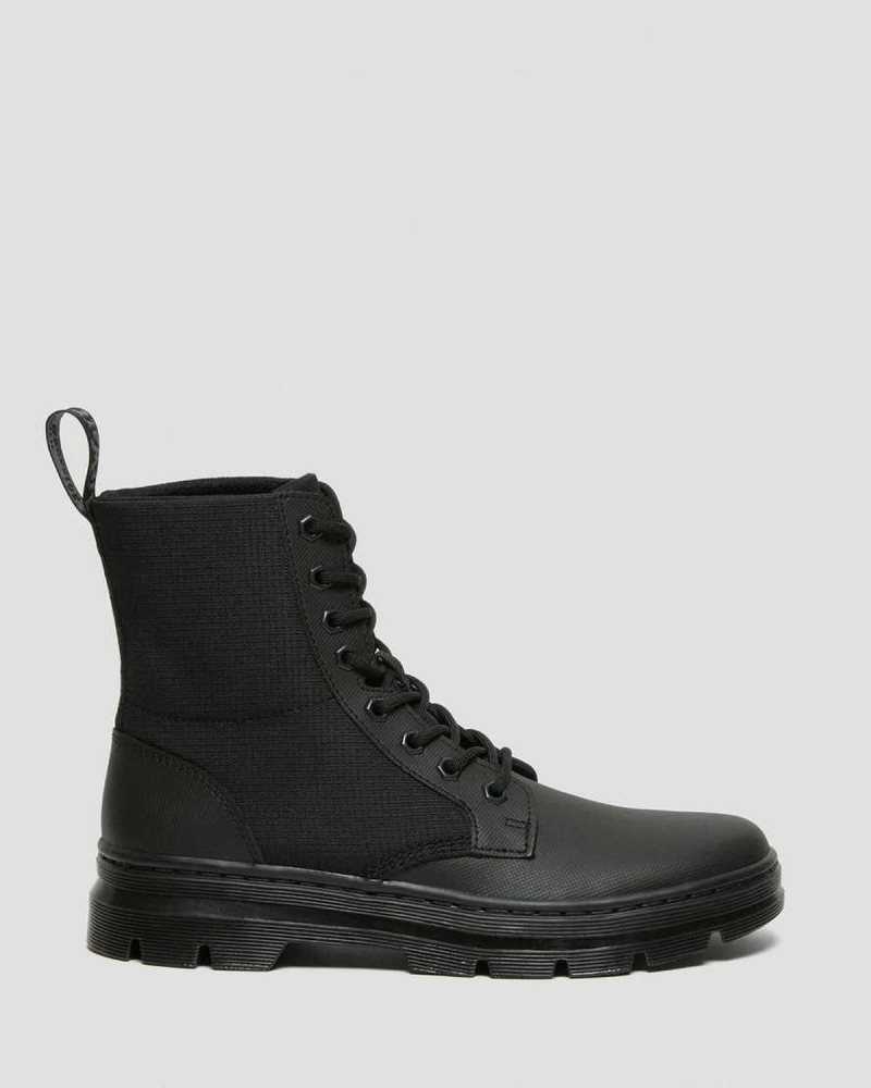 Black / Black Dr. Martens Combs II Poly Casual Boots | LKOVE6043