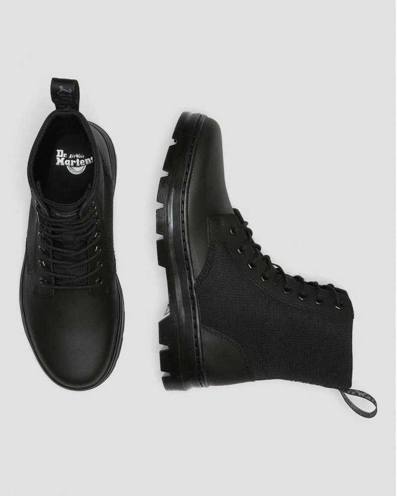 Black / Black Dr. Martens Combs II Poly Casual Boots | LKOVE6043