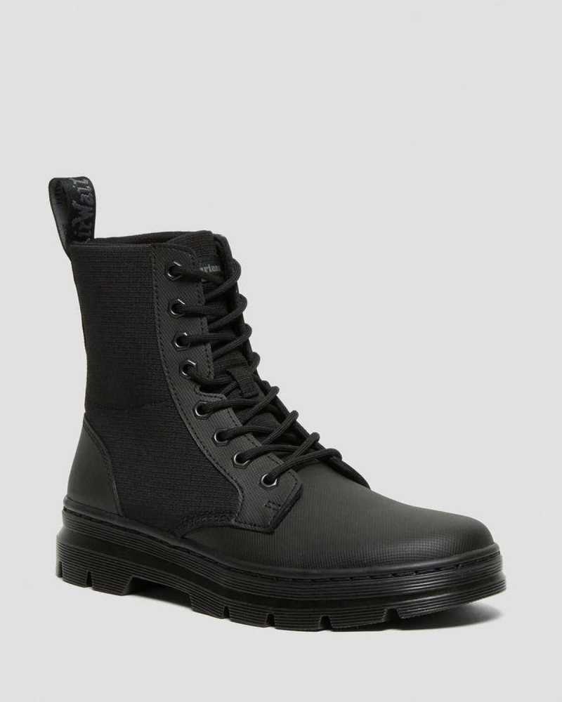 Black / Black Dr. Martens Combs II Poly Casual Boots | LKOVE6043