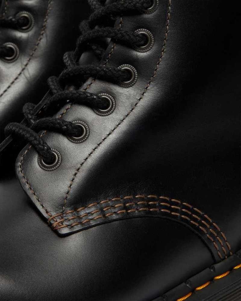 Black / Brown Dr. Martens 1460 Abruzzo Leather Lace Up Boots | XAKYH3915