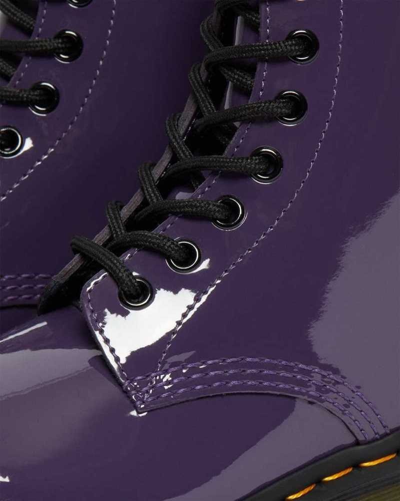 Blackcurrant Patent Lamper Dr. Martens 1460 Patent Leather Lace Up Boots | WCZGI8349