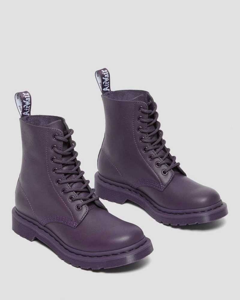 Blackcurrant Virginia Dr. Martens 1460 Pascal Mono Lace Up Boots | EXYVO8602