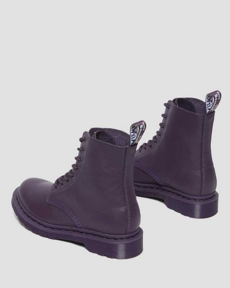 Blackcurrant Virginia Dr. Martens 1460 Pascal Mono Lace Up Boots | EXYVO8602