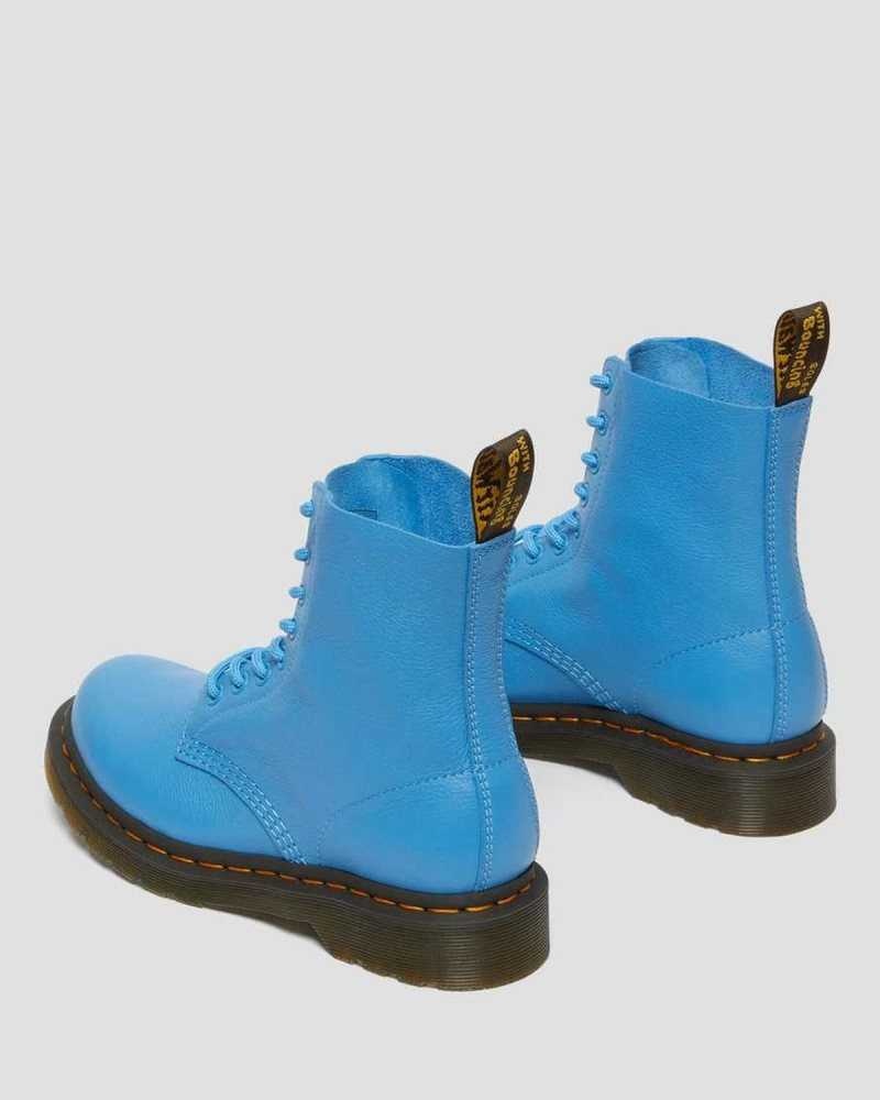 Blue Dr. Martens 1460 Pascal Virginia Leather Boots | OVBDX9462