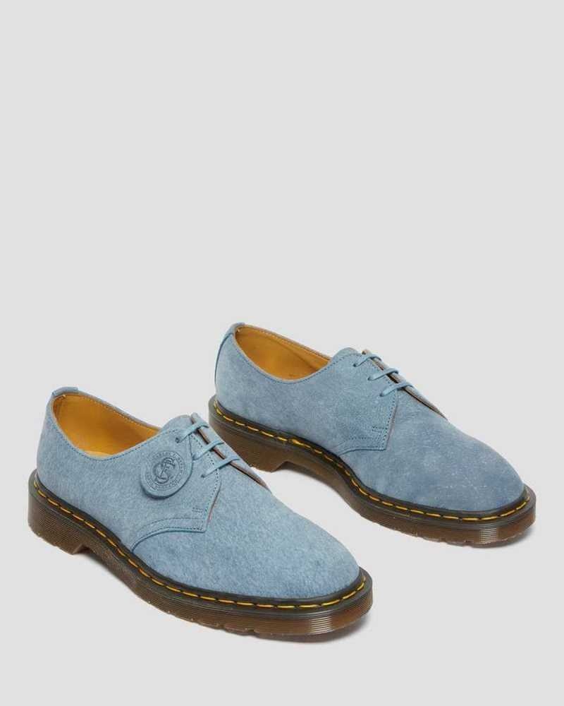 Blue Dr. Martens 1461 Nubuck Leather Oxford Shoes | QJMSO9547