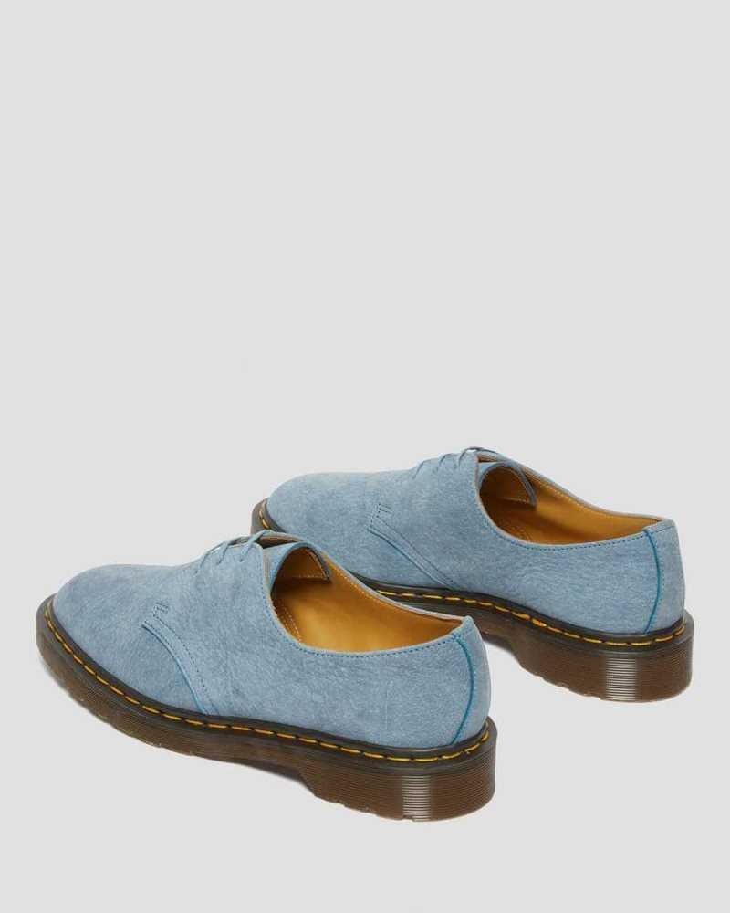 Blue Dr. Martens 1461 Nubuck Leather Oxford Shoes | QJMSO9547