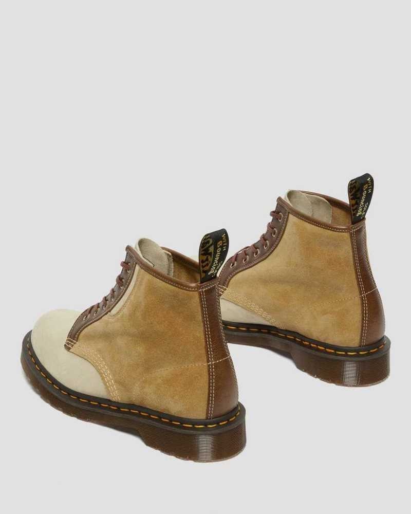 Brown Dr. Martens 101 Suede Ankle Boots | DGKPL3146