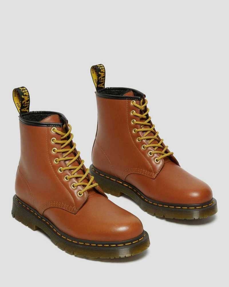 Brown Dr. Martens 1460 DM's Wintergrip Leather Lace Up Boots | XKRMD9546