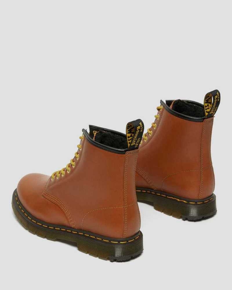 Brown Dr. Martens 1460 DM's Wintergrip Leather Lace Up Boots | XKRMD9546