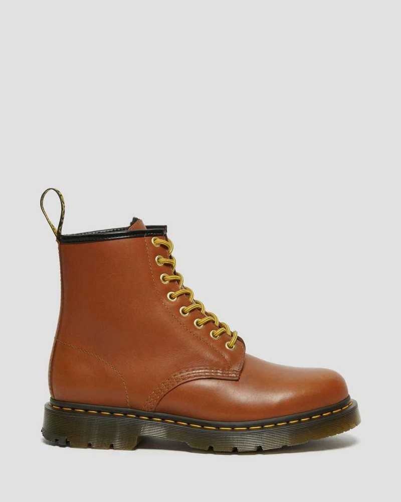 Brown Dr. Martens 1460 DM's Wintergrip Leather Lace Up Boots | XKRMD9546