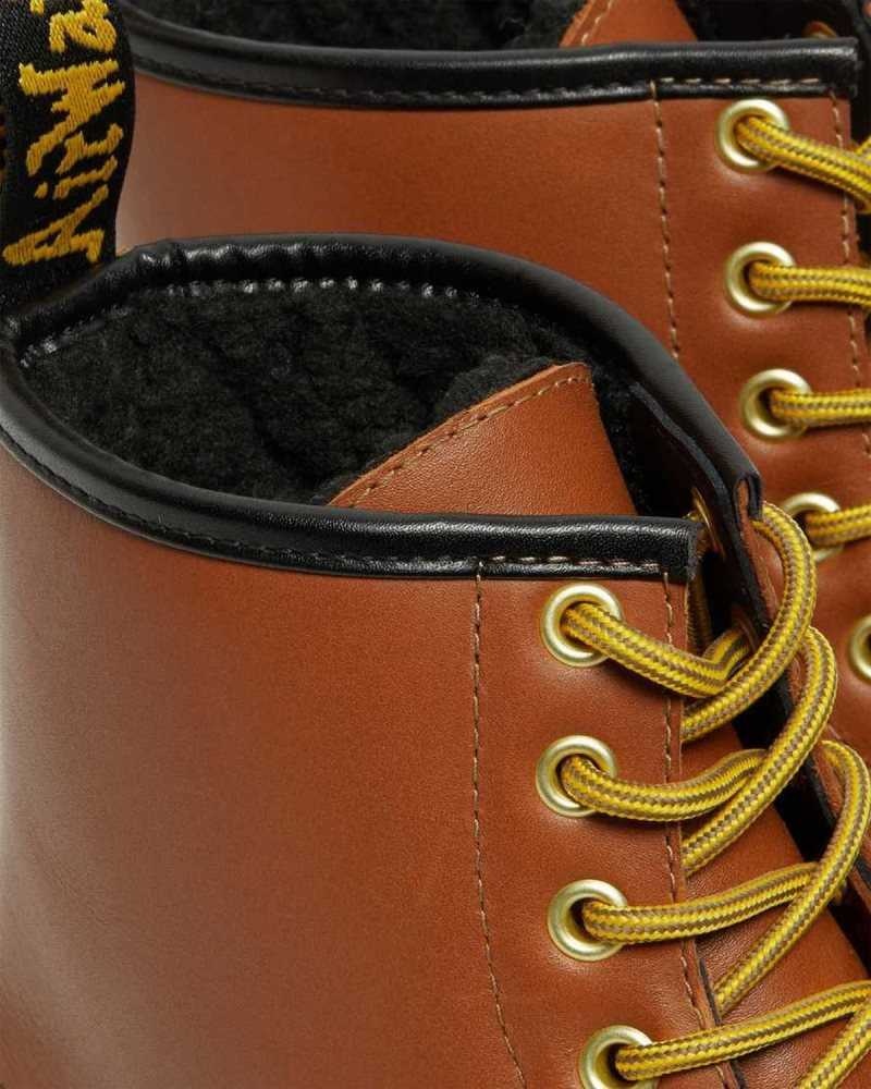 Brown Dr. Martens 1460 DM's Wintergrip Leather Lace Up Boots | XKRMD9546