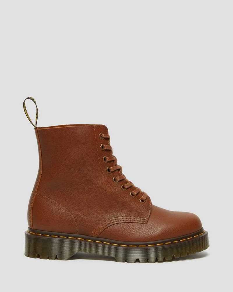 Brown Dr. Martens 1460 Pascal Bex Leather Lace Up Boots | AFUBE0967